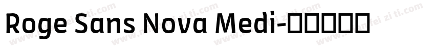 Roge Sans Nova Medi字体转换